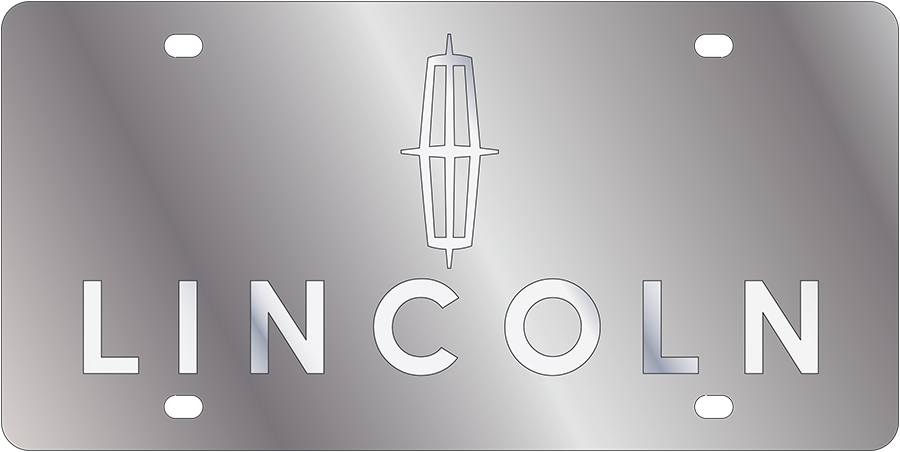 Lincoln Stainless Steel license Plate