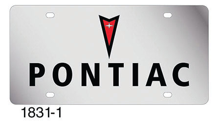 Pontiac Stainless Steel License Plate