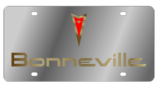 Pontiac Bonneville Stainless Steel License Plate