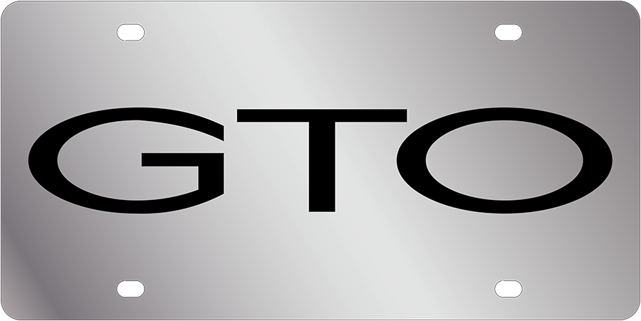 Pontiac GTO Stainless Steel License Plate