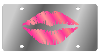 Lips License Plate
