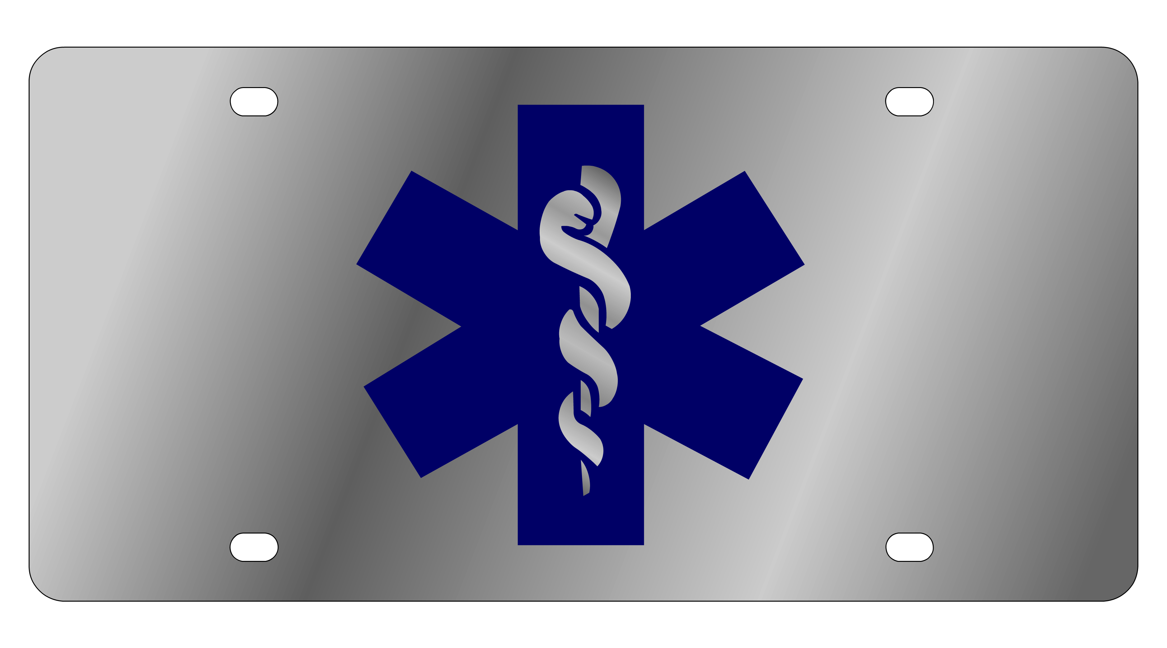 EMT Stainless Steel License Plate