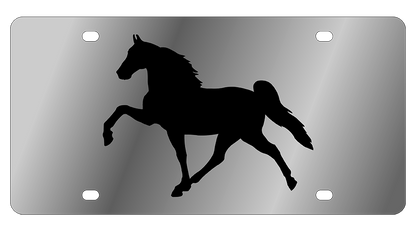 Equestrian Horse Stainless Steel License Plate