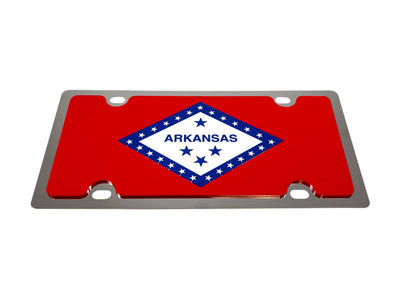 a license plate with the state of arkansas on it