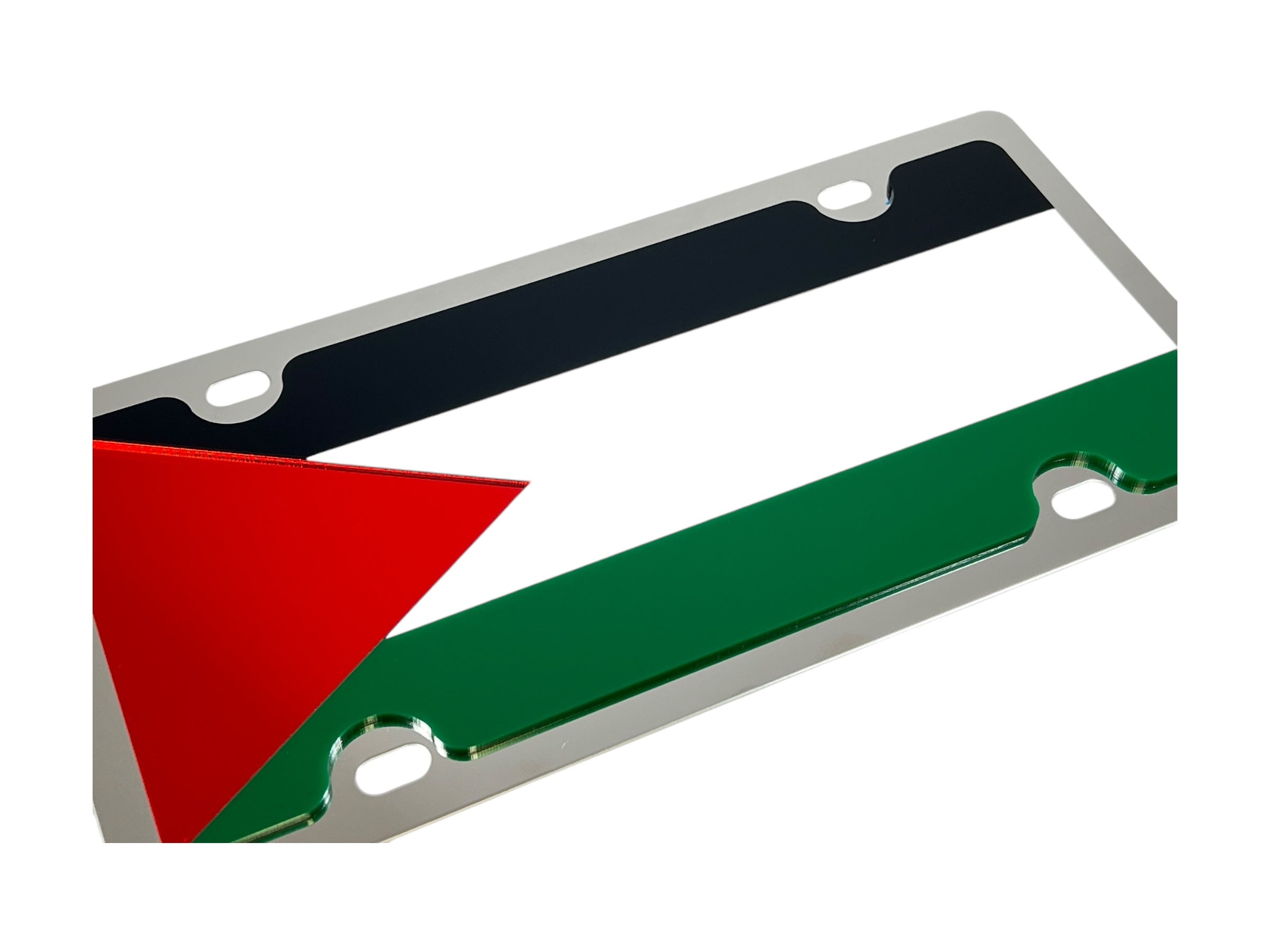 a metal tag with a flag of italy