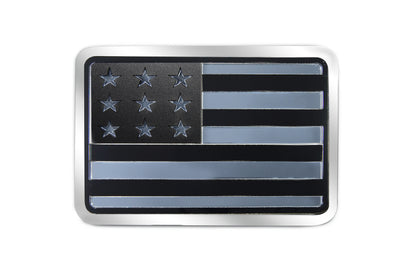 Blacked Out USA Flag Hitch Plug XL