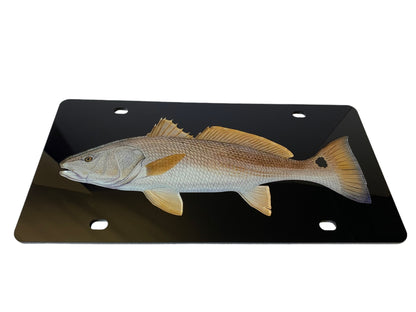 Redfish Acrylic License Plate