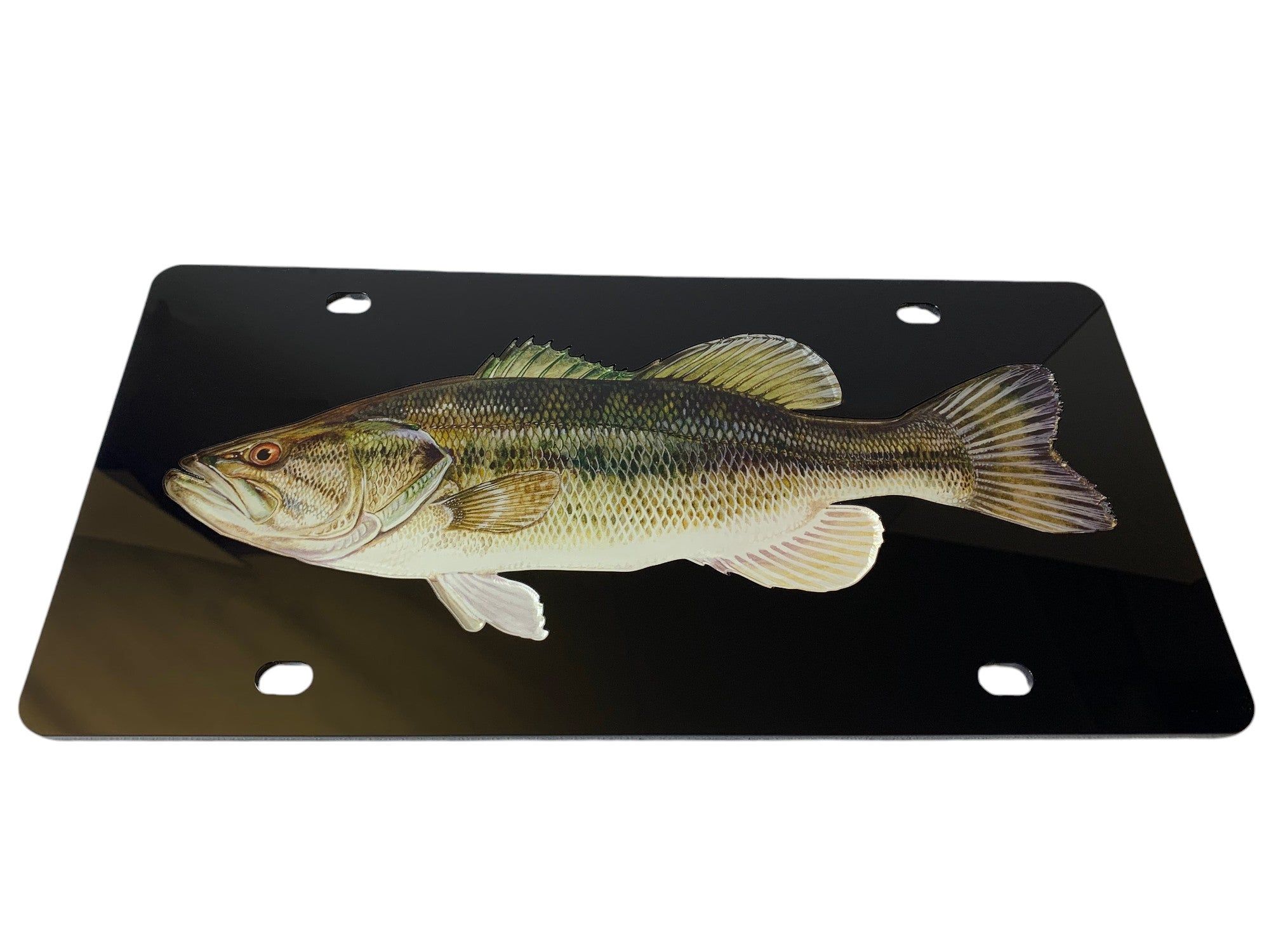 Large Mouth Bass Acrylic License Plate