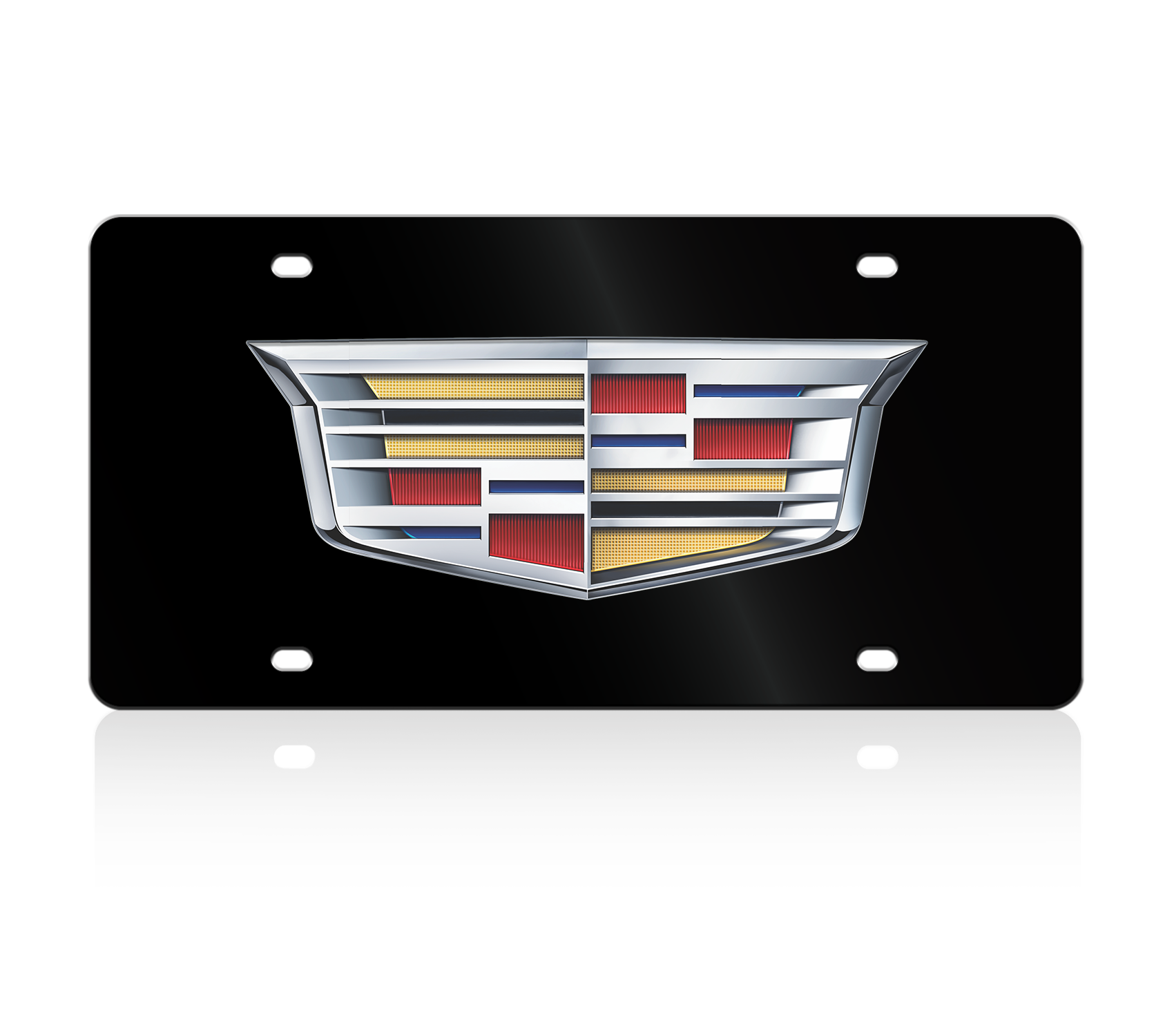 Cadillac Crest Acrylic License Plate