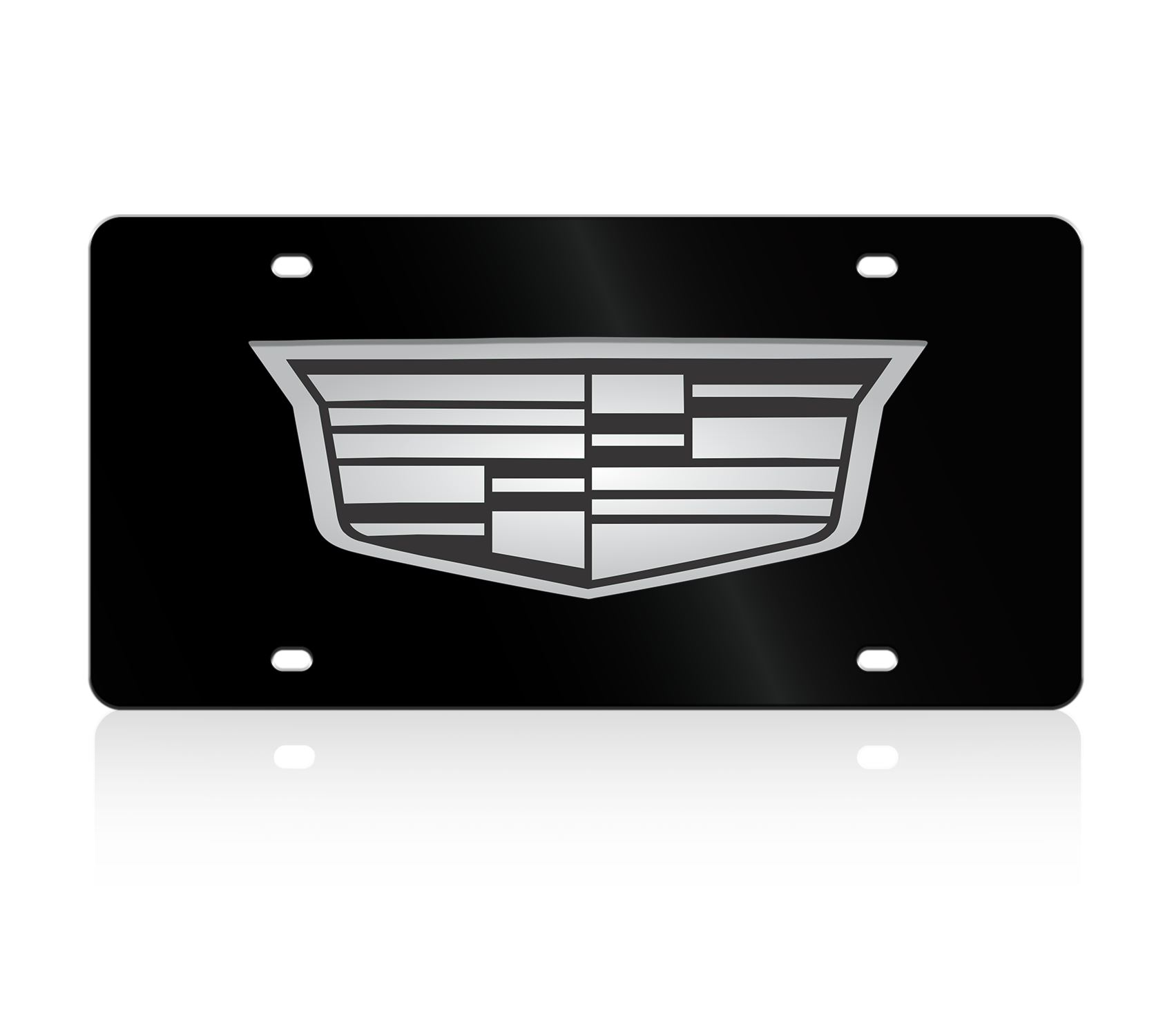 Cadillac Crest Acrylic License Plate