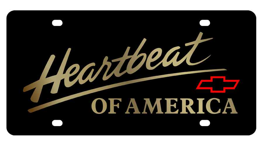 Heartbeat of America Acrylic License Plate