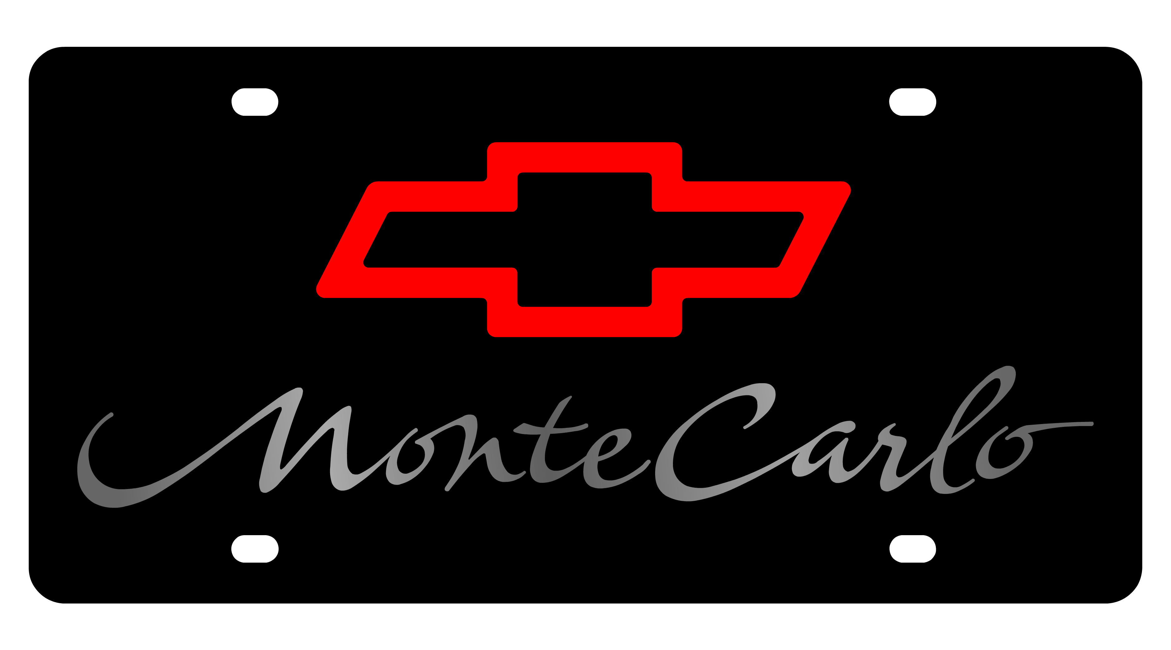 Chevrolet Monte Carlo Acrylic License Plate