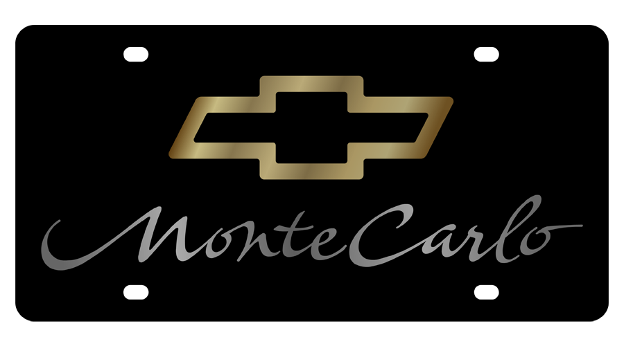 Chevrolet Monte Carlo Acrylic License Plate