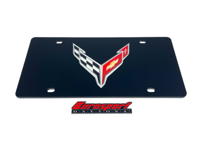 Chevrolet Corvette C8 Acrylic License Plate