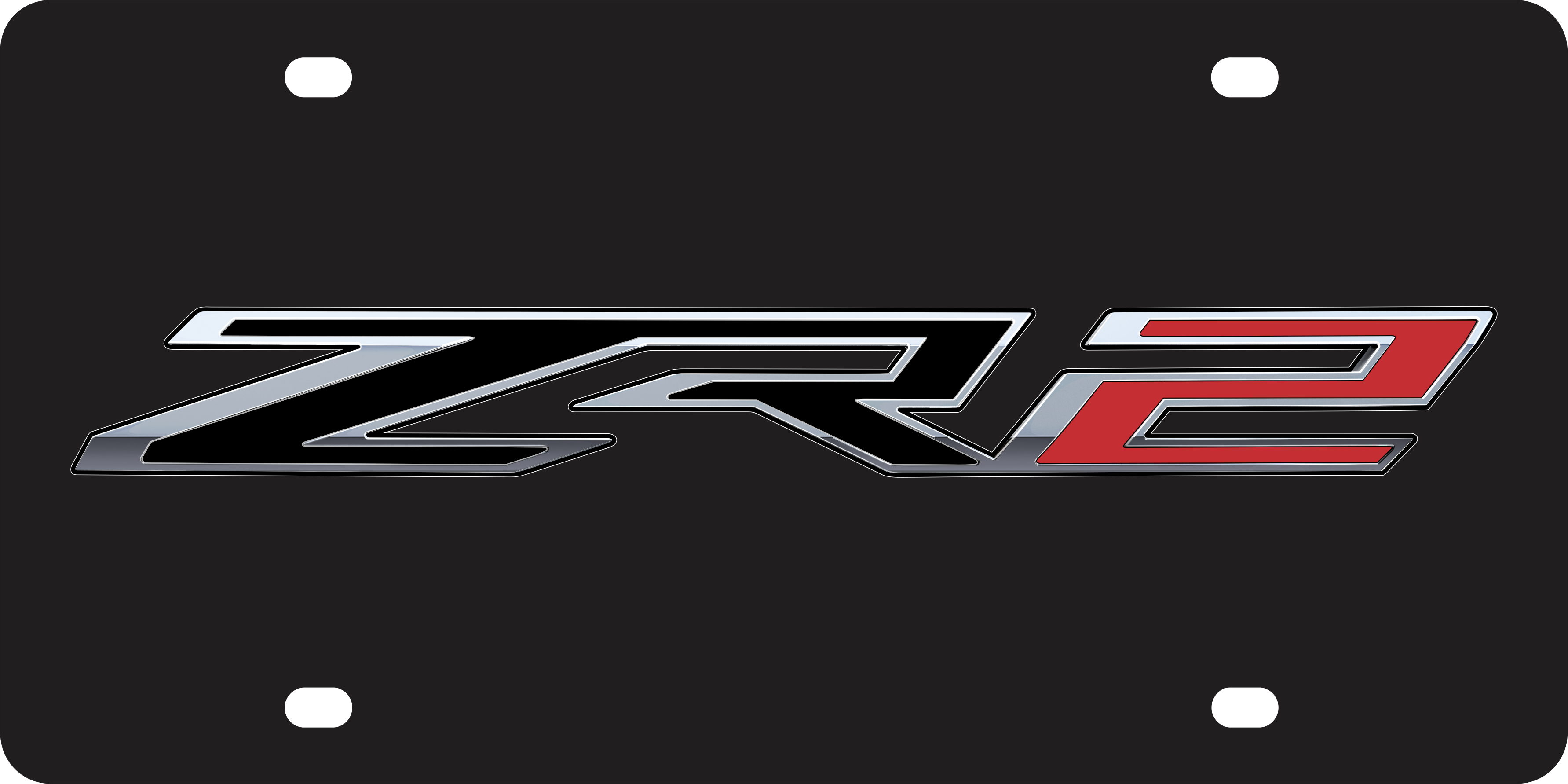 Chevrolet ZR2 Acrylic License Plate