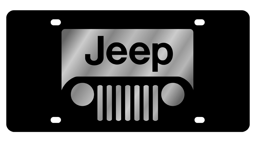 Jeep Grill Acrylic License Plate