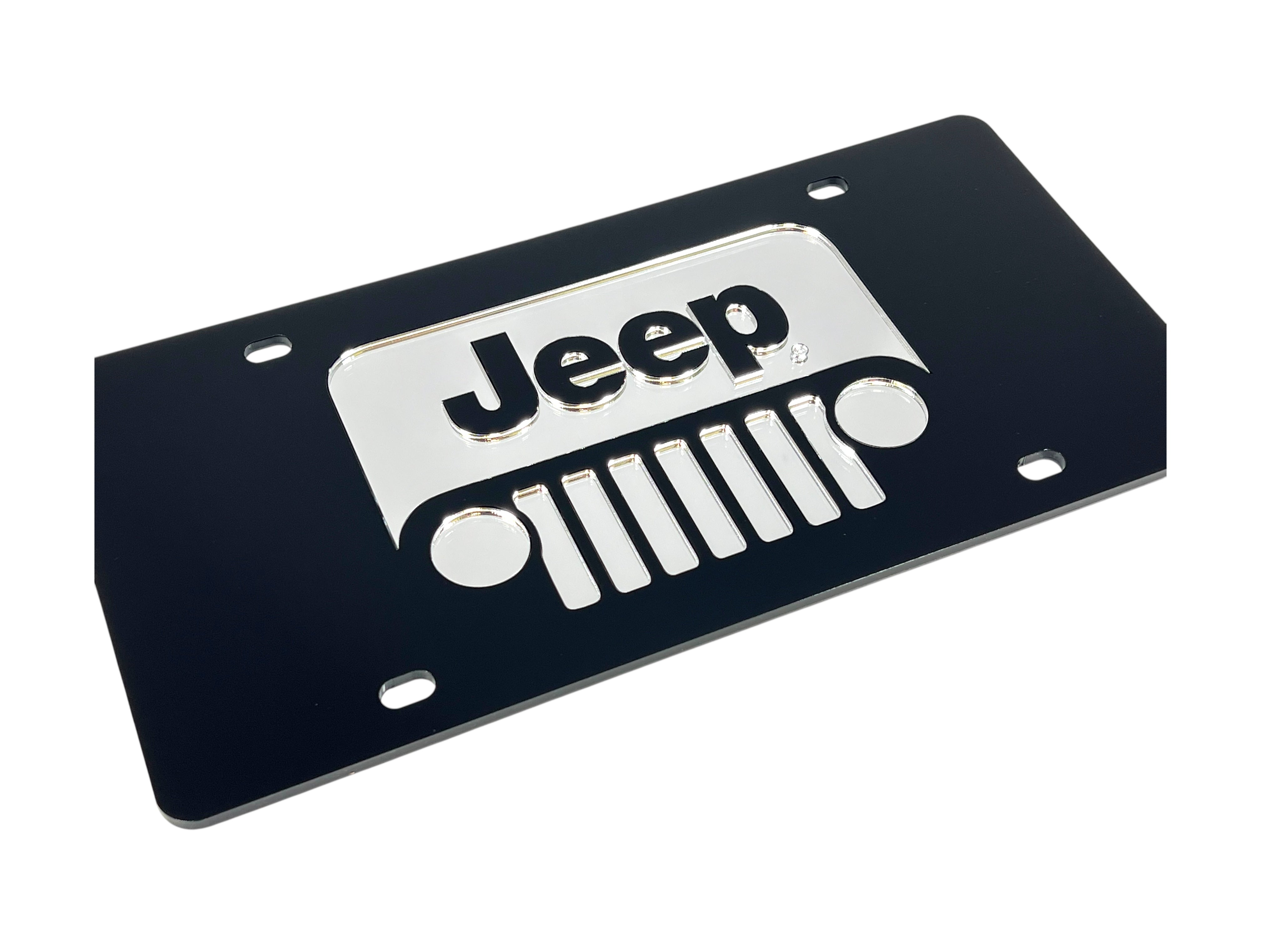 Jeep Grill Acrylic License Plate