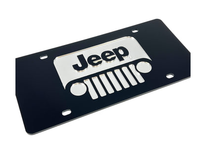 Jeep Grill Acrylic License Plate