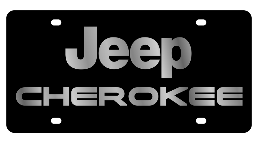 Jeep Cherokee Acrylic License Plate