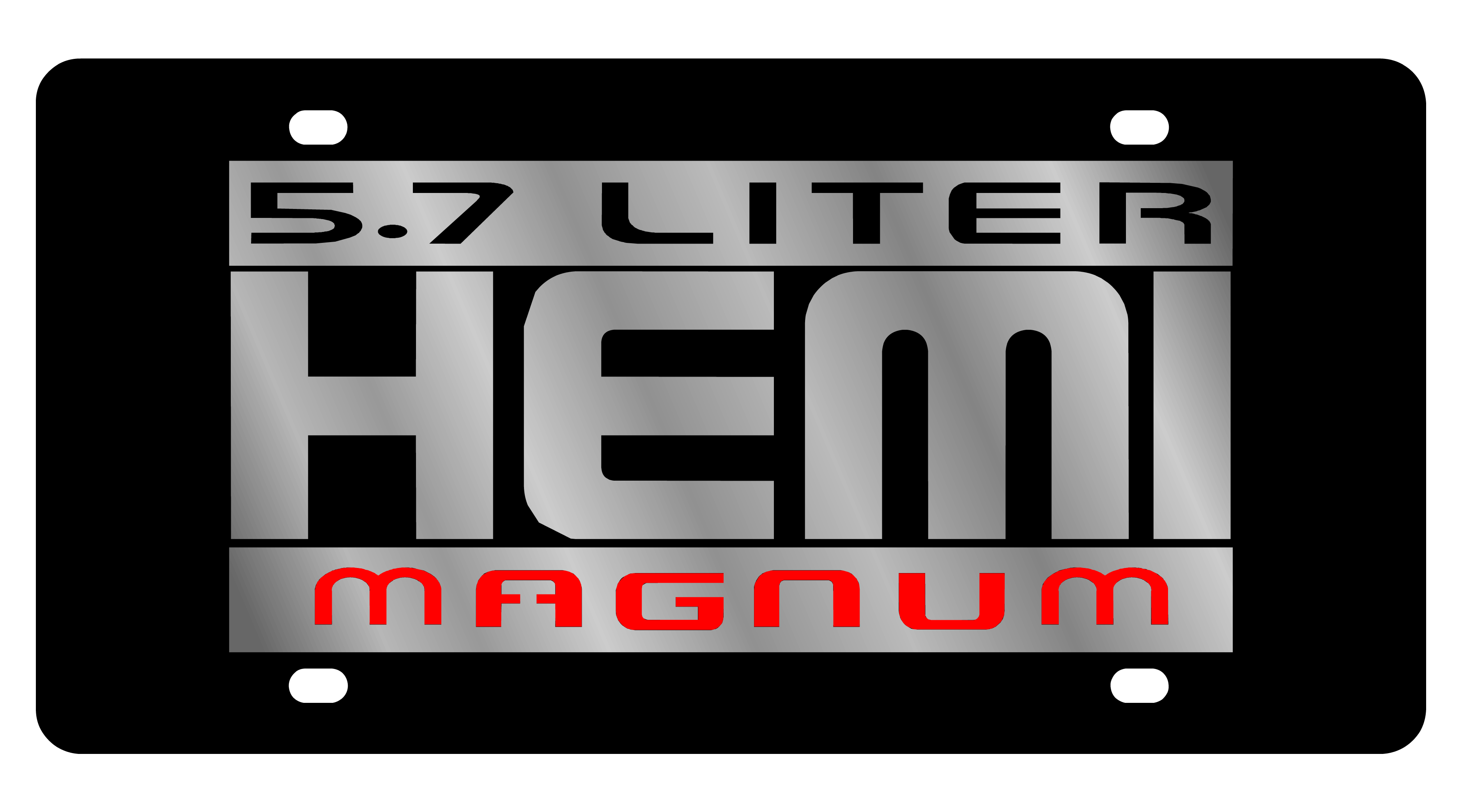 Hemi Magnum Acrylic License Plate