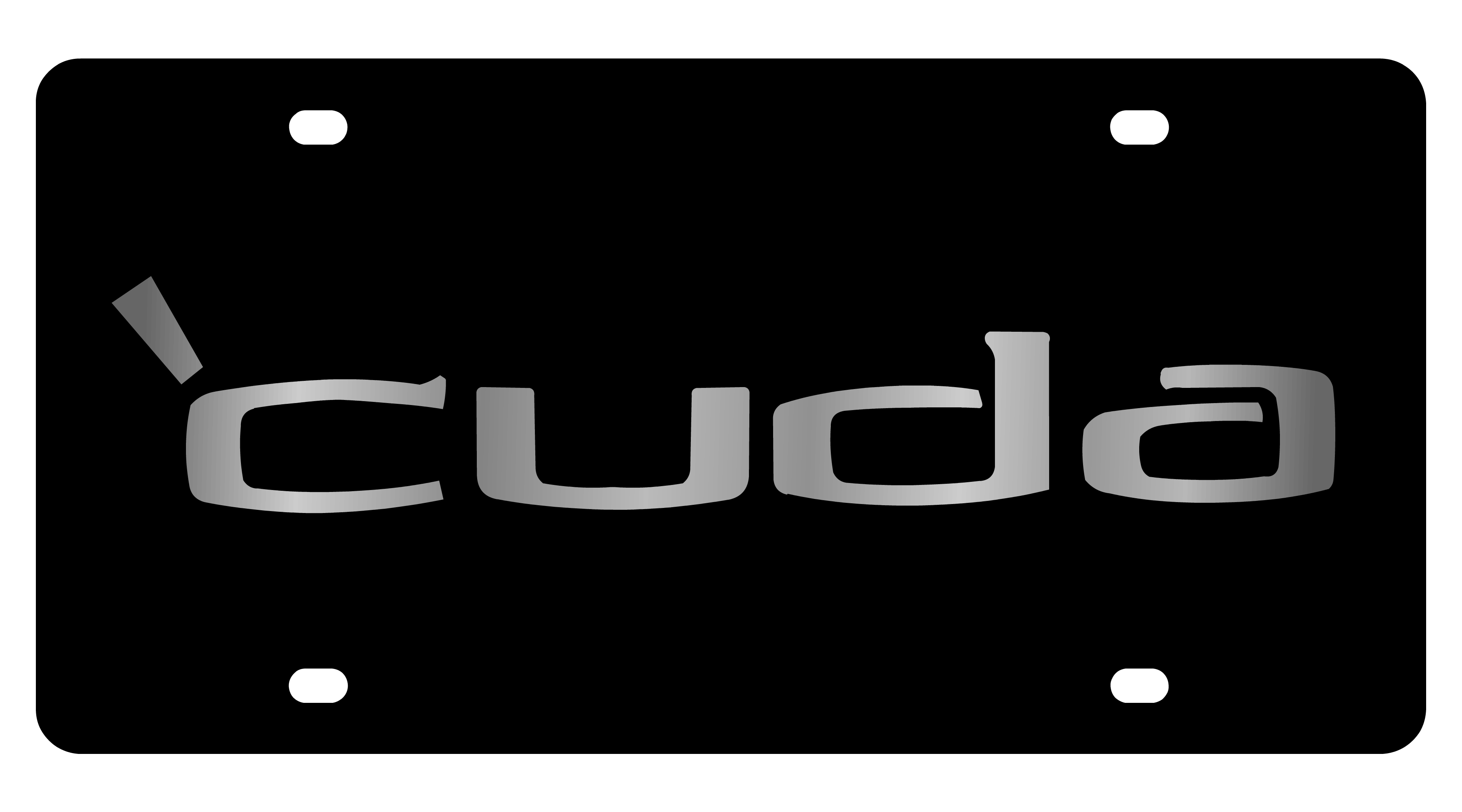 Cuda' Acrylic License Plate