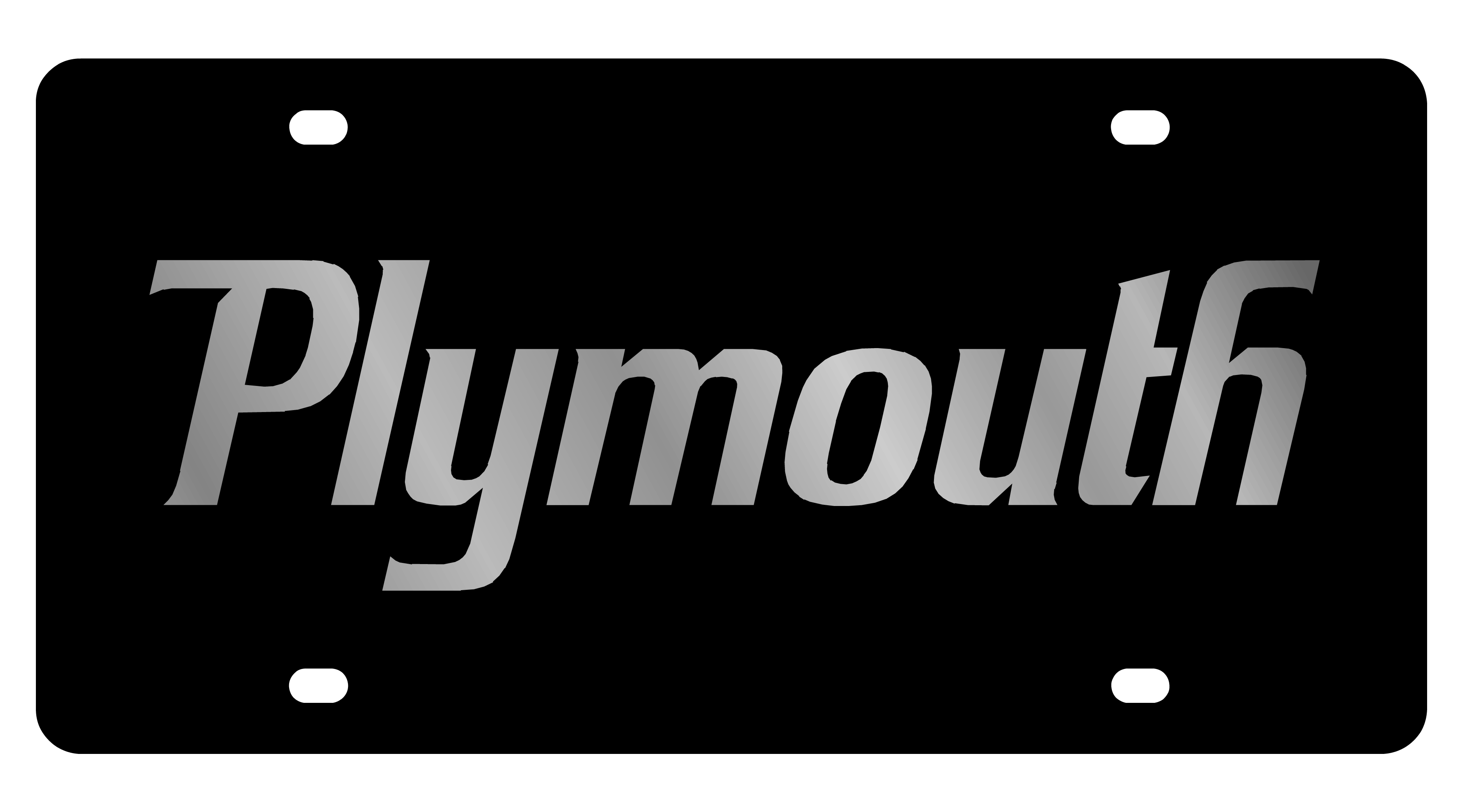 Plymouth Acrylic License Plate