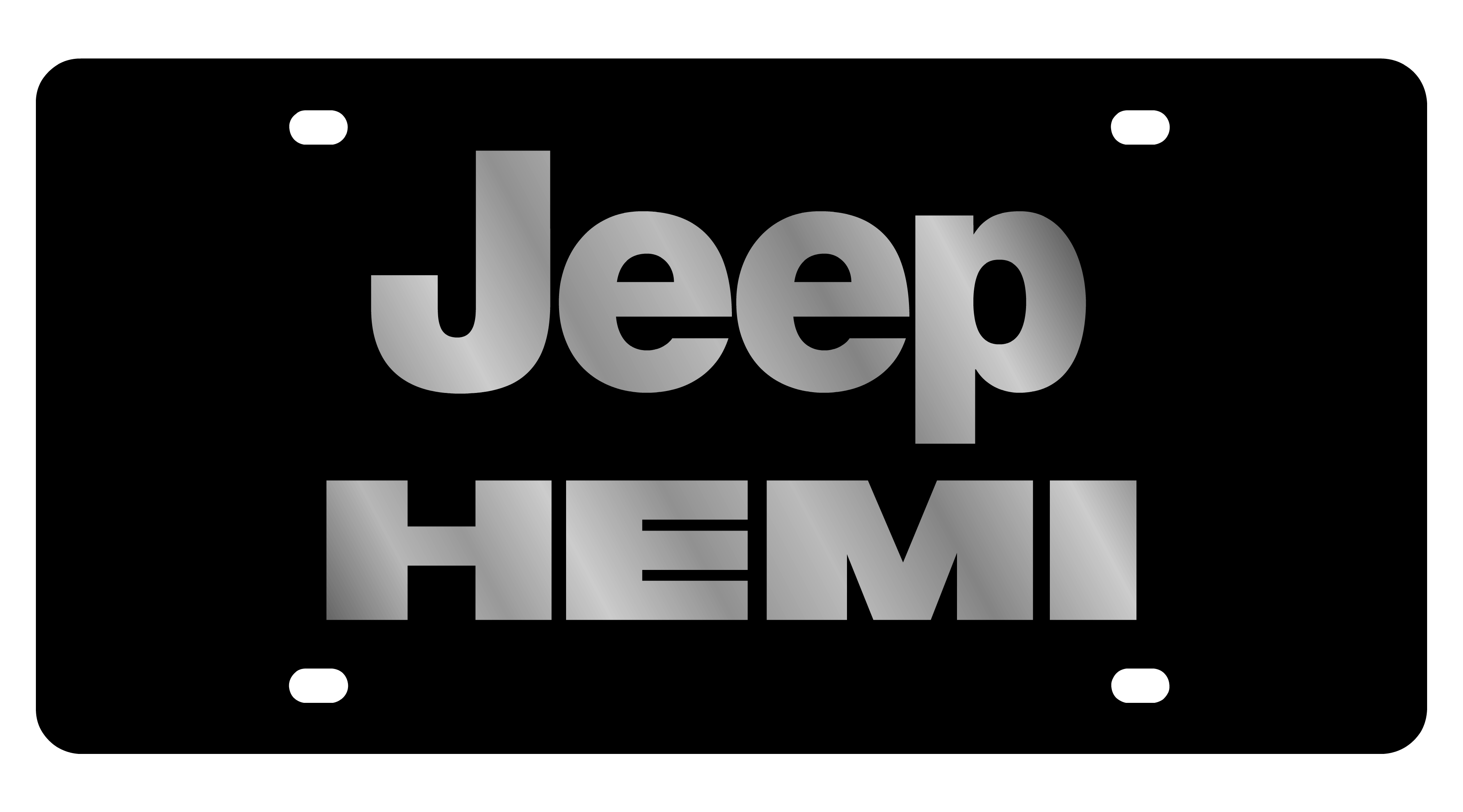 Jeep Hemi Acrylic license Plate