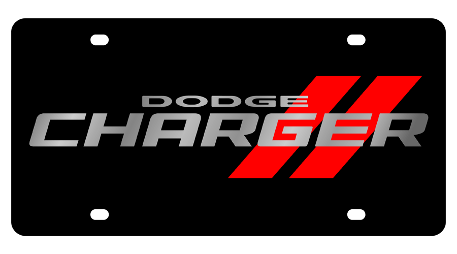 dodge charger logo on a black background