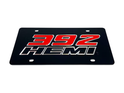 Dodge 392 HEMI Acrylic License Plate