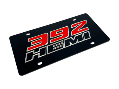 Dodge 392 HEMI Acrylic License Plate