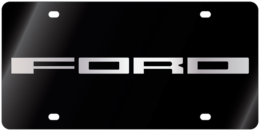 the ford logo is shown on a black background