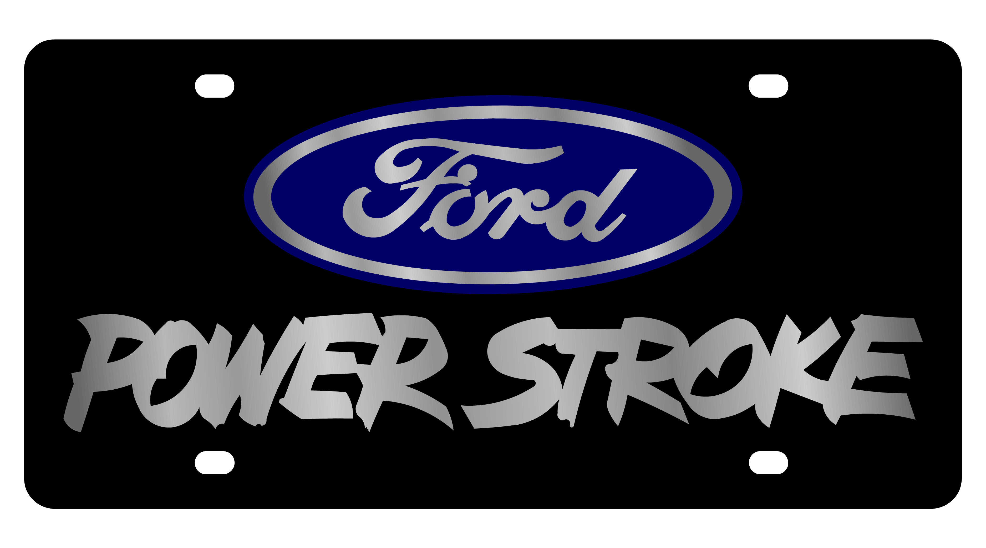 Ford Power Stroke Acrylic License Plate