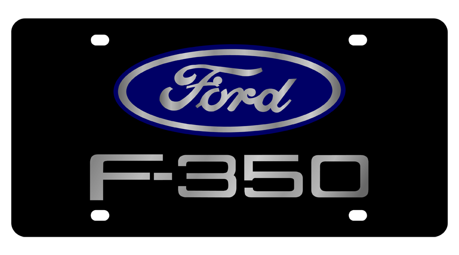 Ford F-350 Acrylic License Plate