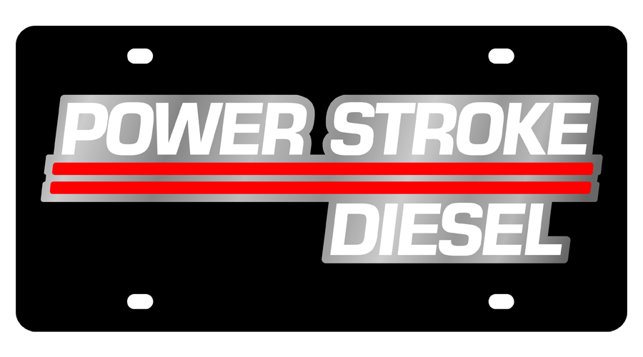 Ford Power Stroke Diesel Acrylic License Plate