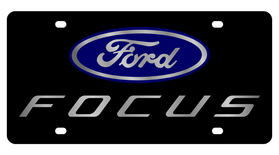 Ford Focus Acrylic License Plate