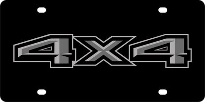 Ford 4X4 Blacked Out Acrylic License Plate