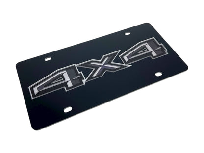 Ford 4X4 Blacked Out Acrylic License Plate