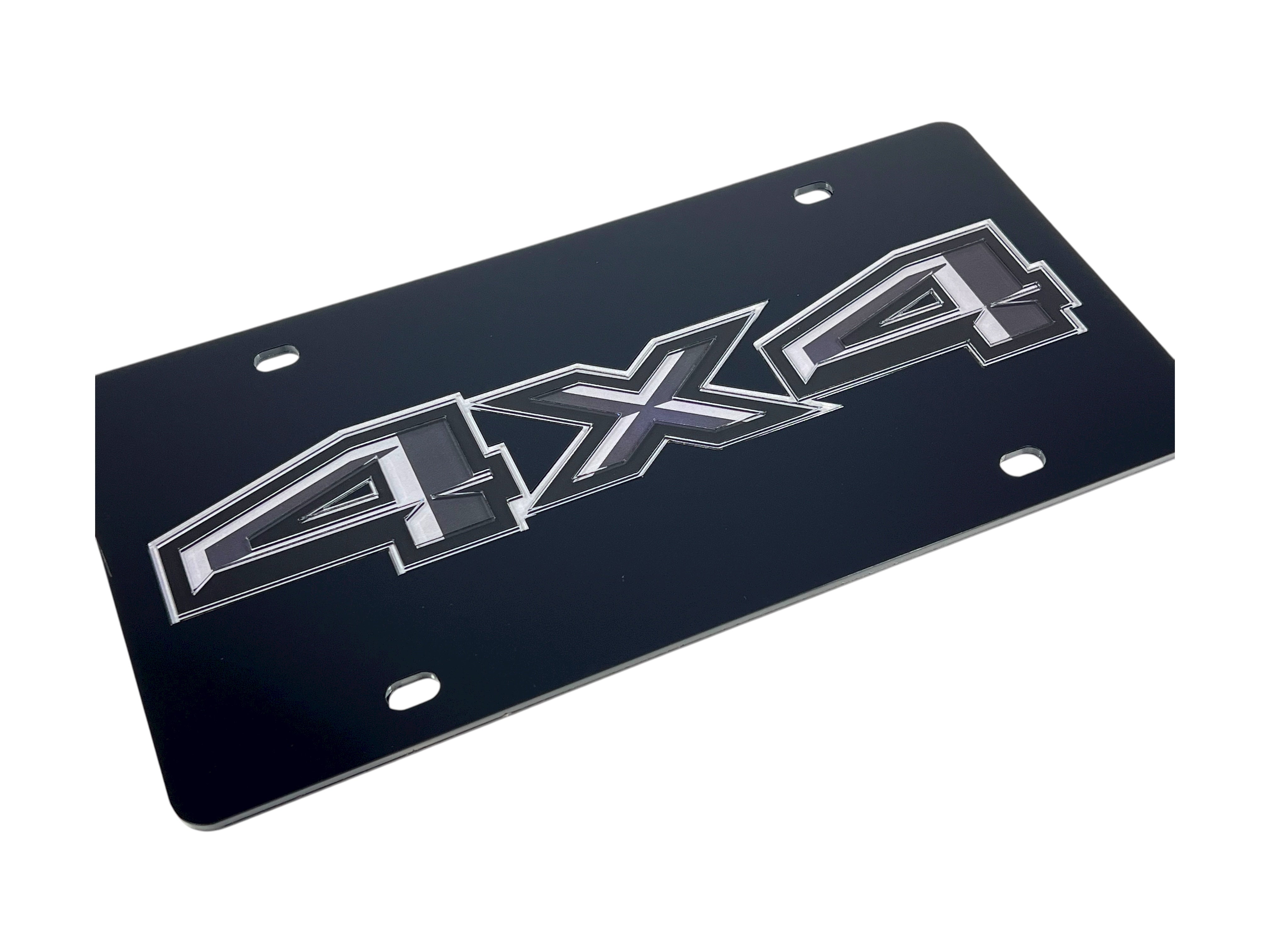 Ford 4X4 Blacked Out Acrylic License Plate