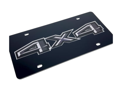 Ford 4X4 Blacked Out Acrylic License Plate