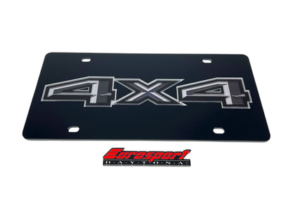 Ford 4X4 Blacked Out Acrylic License Plate