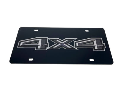 Ford 4X4 Blacked Out Acrylic License Plate