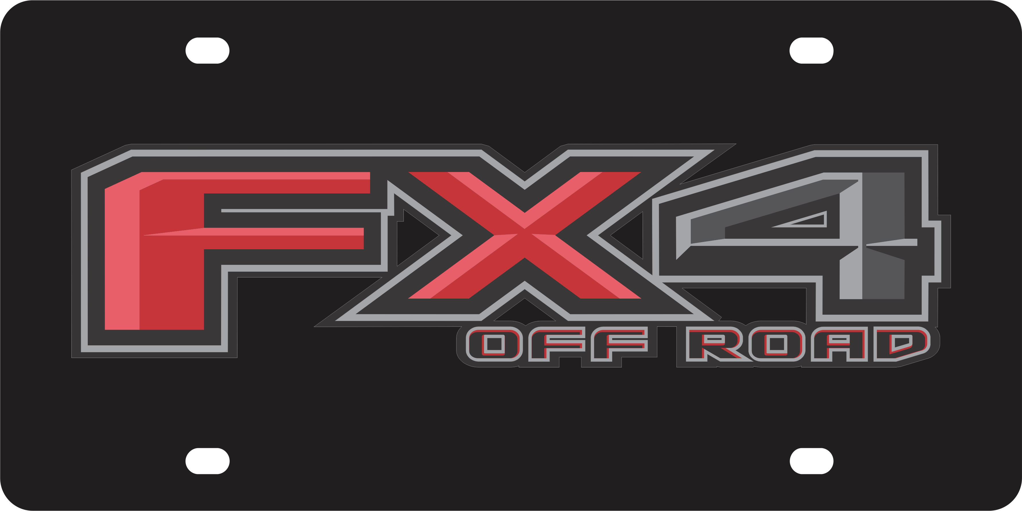 Ford FX4 Acrylic License Plate