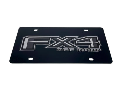 Ford FX4 Monochromatic Acrylic License Plate