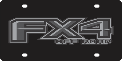 Ford FX4 Monochromatic Acrylic License Plate