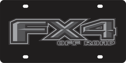 Ford FX4 Monochromatic Acrylic License Plate
