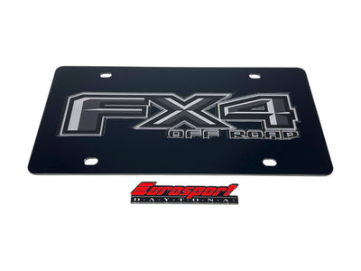 Ford FX4 Monochromatic Acrylic License Plate