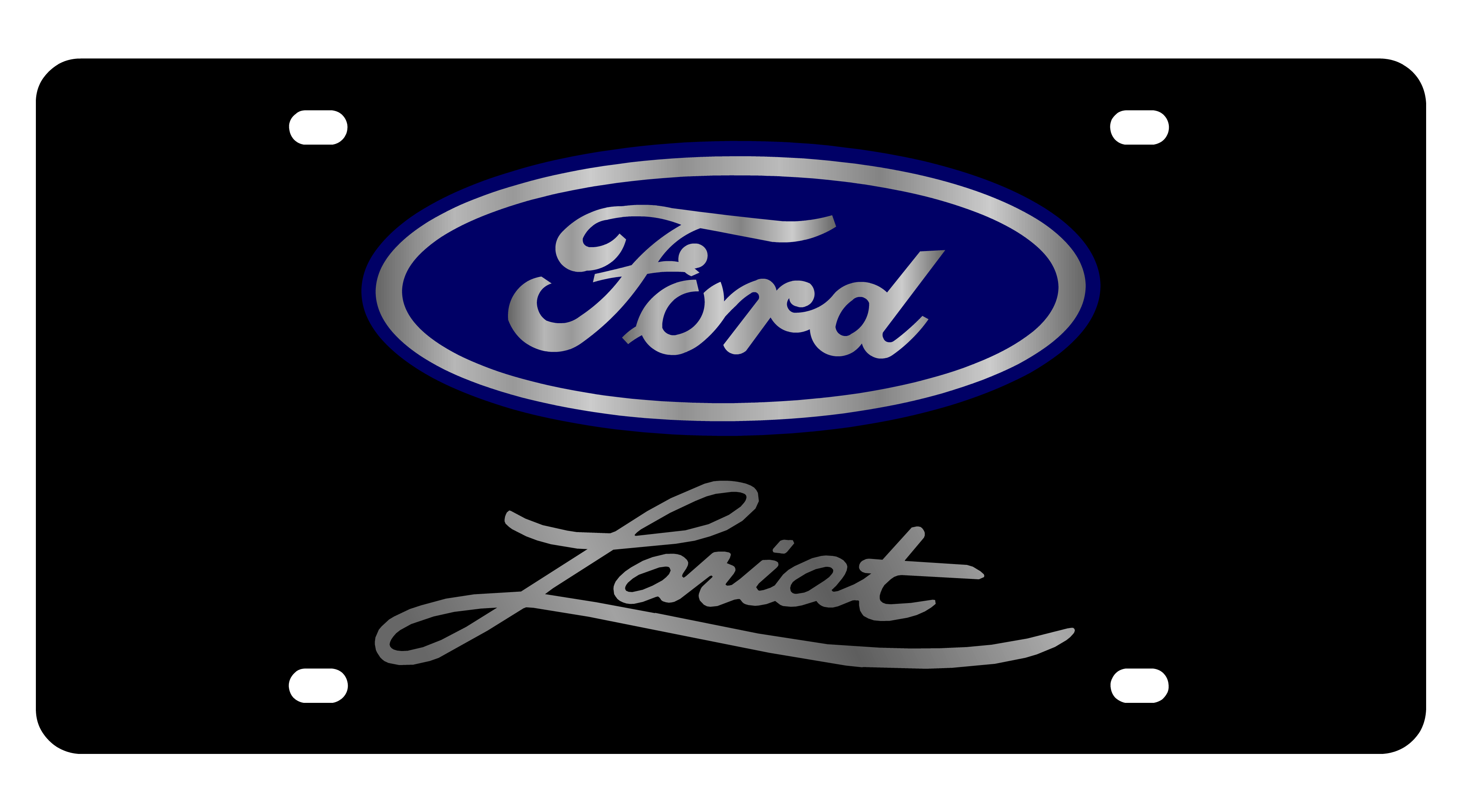 Ford Lariat Acrylic License Plate