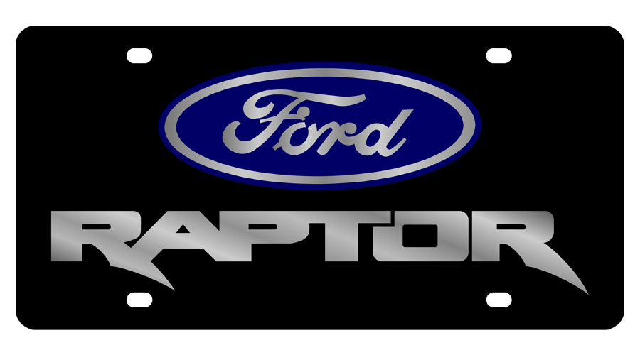 Ford Raptor Acrylic License Plate