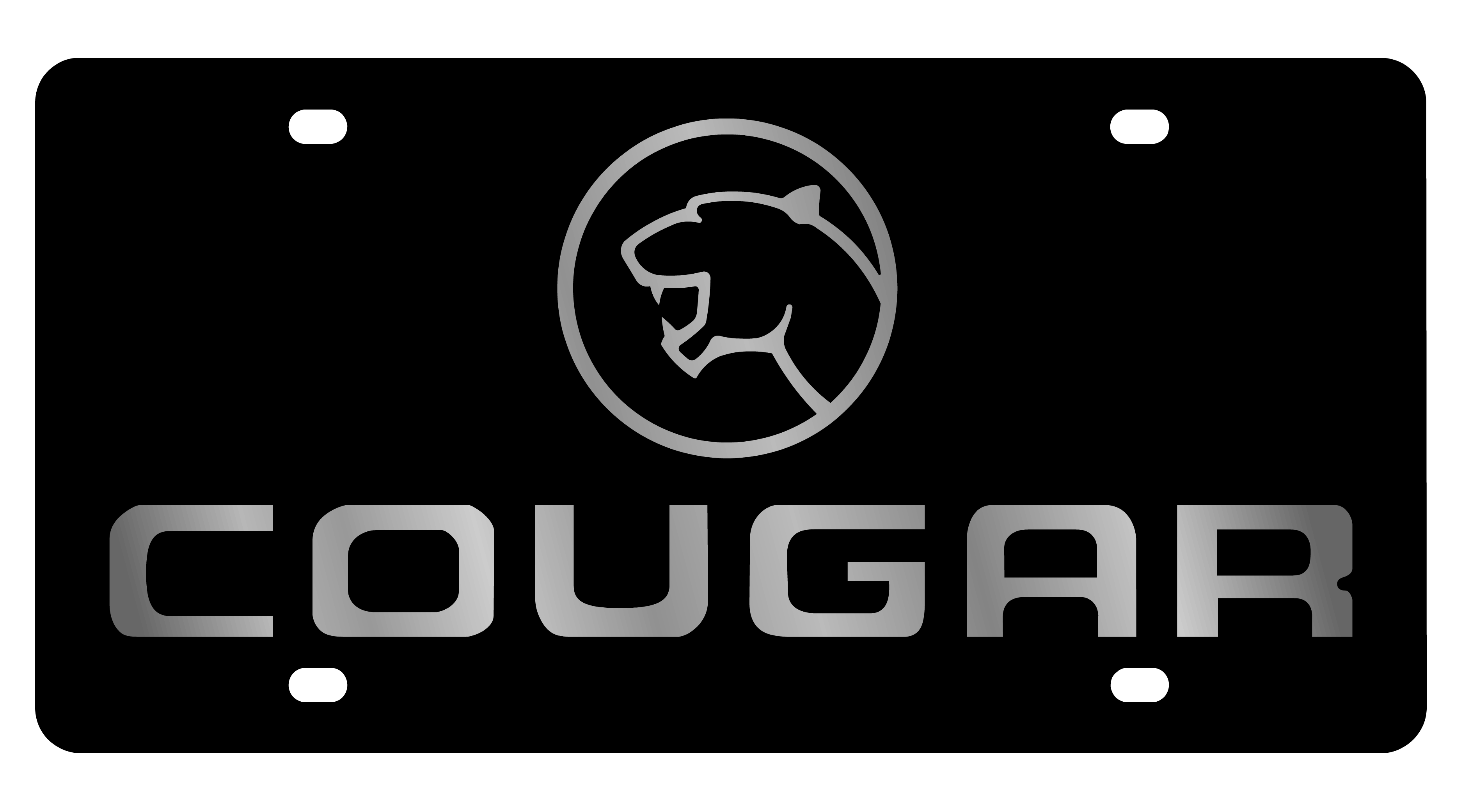 Cougar Acrylic License Plate