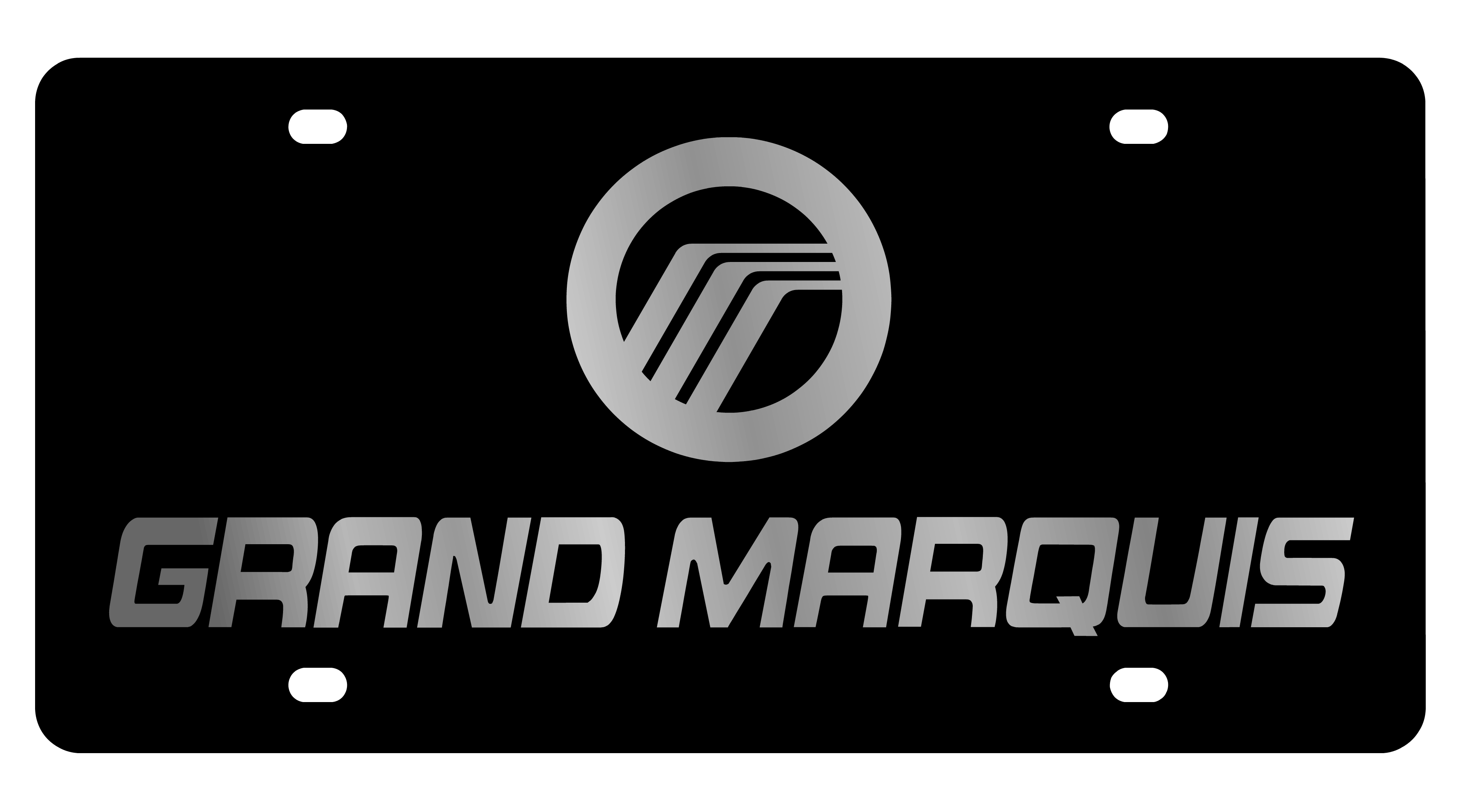 the grand marous logo on a black background